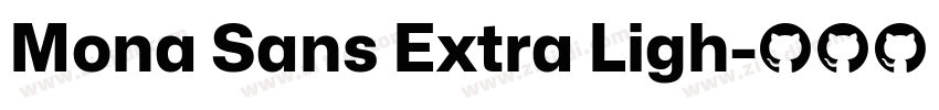 Mona Sans Extra Ligh字体转换